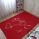 Knitted carpet 'First love'. Carpets. Knitted carpets GalinaSh. My Livemaster. Фото №4