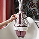 Order Big bunny in a 67cm dress. handsewingtoys. Livemaster. . Stuffed Toys Фото №3