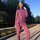 Lilac cashmere suit with stand-up collar, Suits, Moscow,  Фото №1