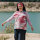 Felted sweater 'Pink poppy'. Sweatshirts. Elena Panasik (voilok-v-temy). Online shopping on My Livemaster.  Фото №2