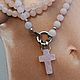 Колье "Бимбо" из розового кварца. Колье. A23-jewelry-. Интернет-магазин Ярмарка Мастеров.  Фото №2