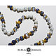 Long Blue Beads with Brush Charm with Lapis Lazuli. Beads2. Mala by Jemma. My Livemaster. Фото №4