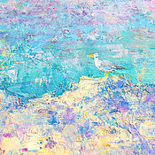 Картина с горами и озером "Далат. Этюд в Закатных Лучах"