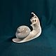 snail funny. Carved miniature. Figurines. NGS Masters. My Livemaster. Фото №4