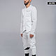 Leather White Breeches. Mens pants. Lollypie - Modiste Cat. Online shopping on My Livemaster.  Фото №2
