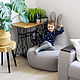 Пуф-заяц Small серый в рогожке, Мебель для детской, Москва,  Фото №1