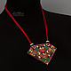 Patchwork Mood Pendant (755) Designer Jewelry. Pendant. Svetlana Parenkova (parenkova). My Livemaster. Фото №5