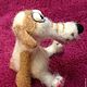 Dog Barbosa. Stuffed Toys. strand of wool. My Livemaster. Фото №5