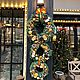 Венок новогодний Д 40 см Живая хвоя Нобилис.Новогодний декор. Елки. DARK FLORIST Флористика Декор ЦВЕТЫ. Ярмарка Мастеров.  Фото №4