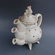 Fancy teapot with three spouts. Teapots & Kettles. Mila. My Livemaster. Фото №7
