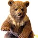 El oso de fieltro 'Vanyushka', Felted Toy, Moscow,  Фото №1