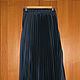 Blue pleated skirt Italy, long pleated skirt. Vintage clothing. bu-tik-1. My Livemaster. Фото №5