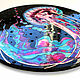 Round painting 'Luminous Jellyfish' - glows in the dark. Pictures. Art by Tanya Shest. My Livemaster. Фото №4