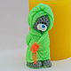 Silicone mold for soap 'Teddy in a Bathrobe 3D', Form, Shahty,  Фото №1