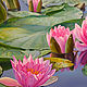 Painting 'Water lilies' 60h60 cm. Pictures. Zhaldak Eduard paintings. My Livemaster. Фото №4