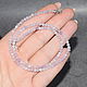 Order Silver 925pr.Delicate beads natural stone kunzite with a cut. naturalkavni. Livemaster. . Beads2 Фото №3