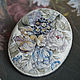  "Le Bouquet Clair". Брошь-булавка. EmbroideryART (vasilevamaria). Ярмарка Мастеров.  Фото №4