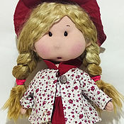 Текстильная кукла с сумочкой