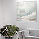 Painting on canvas Breathe... 100h100 cm (blue, sky, gray, white), Pictures, St. Petersburg,  Фото №1