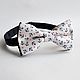 Tie Concord / white bow tie with anchors and stars, Ties, Moscow,  Фото №1
