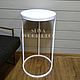 Заказать Кофейный столик лофт ROUND white. SLIVA wood deco. Ярмарка Мастеров. . Столы Фото №3