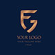 Готовый логотип монограмма FG в 9 различных вариациях, Шаблоны для печати, Пиза,  Фото №1