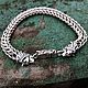 Massive bracelet for men with the heads of bears. 925 sterling silver. Chain bracelet. kot-bayun. My Livemaster. Фото №6