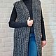 Жилет из шерсти женский вязаный светло-серый цвет. Жилеты. AccessoriesGold. Ярмарка Мастеров.  Фото №6