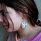Order Porcelain earrings 'Artist's Palette'. Mila. Livemaster. . Earrings Фото №3