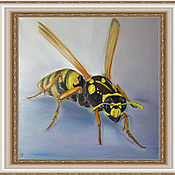 Картины и панно handmade. Livemaster - original item Painting wasp. Handmade.