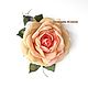 FABRIC FLOWERS. Chiffon rose - brooch ' Panchita'. Brooches. fioridellavita. Online shopping on My Livemaster.  Фото №2