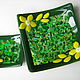 A set of plates "Green Lawn". Plates. Tataglass (TataGlass). Online shopping on My Livemaster.  Фото №2
