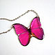 Transparent Butterfly Pendant Blue Pink Blue Red Black Set. Pendants. WonderLand. My Livemaster. Фото №6