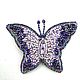 Brooch-pin: BUTTERFLY light purple. Bead embroidery. Brooches. Elena Borkova (divelen). Online shopping on My Livemaster.  Фото №2