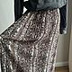 Винтаж: Юбка плиссе.  Змеиный принт. Италия. Юбки винтажные. Vintagevibes. Ярмарка Мастеров.  Фото №4