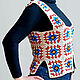 Заказать Trendy vest made of 'granny squares' Forget-me-not. Talking look. Ярмарка Мастеров. . Tops Фото №3