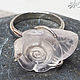 Silver ring 'rose' with natural rose quartz, Rings, Kostroma,  Фото №1