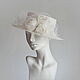 Шляпа "White roses" с шелковыми розами. Шляпы. Hats by 'Ariadne's thread' Atelier. Интернет-магазин Ярмарка Мастеров.  Фото №2