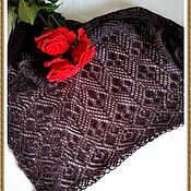 Аксессуары handmade. Livemaster - original item Mini shawl with knitting needles 