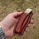 Вертикальный чехол/кобура для ножа BUCK 110 , Buck 112. Ножи. ShalavinLeatherCraft (dshalavin). Интернет-магазин Ярмарка Мастеров.  Фото №2