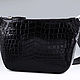 Сумка поясная из кожи крокодила IMA0798B4. Мужская сумка. CrocShop товары из экзотической кожи. Интернет-магазин Ярмарка Мастеров.  Фото №2