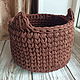 Knitted storage basket made of knitted yarn interior basket. Basket. Lace Shawl by Olga. Online shopping on My Livemaster.  Фото №2
