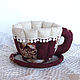 Order Cup and saucer. Candy box, for tea bags. Elena Gavrilova. Livemaster. . Single Tea Sets Фото №3