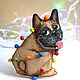 French bulldog Leon. . Nani-studio cross-stitch. Online shopping on My Livemaster.  Фото №2
