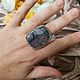 Кольцо с моховым агатом. Кольца. Vadjra-jewelry. Ярмарка Мастеров.  Фото №7