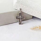 Русский стиль handmade. Livemaster - original item Old believer cross. 925 sterling silver. Handmade.