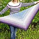 Шаль треугольная, Бактус вязаный, Triangle shawl pattern, Crochet shaw. Схемы вязания. Magic_Crochet. Ярмарка Мастеров.  Фото №5