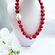 Coral necklace ' Magic in Red », Necklace, Moscow,  Фото №1
