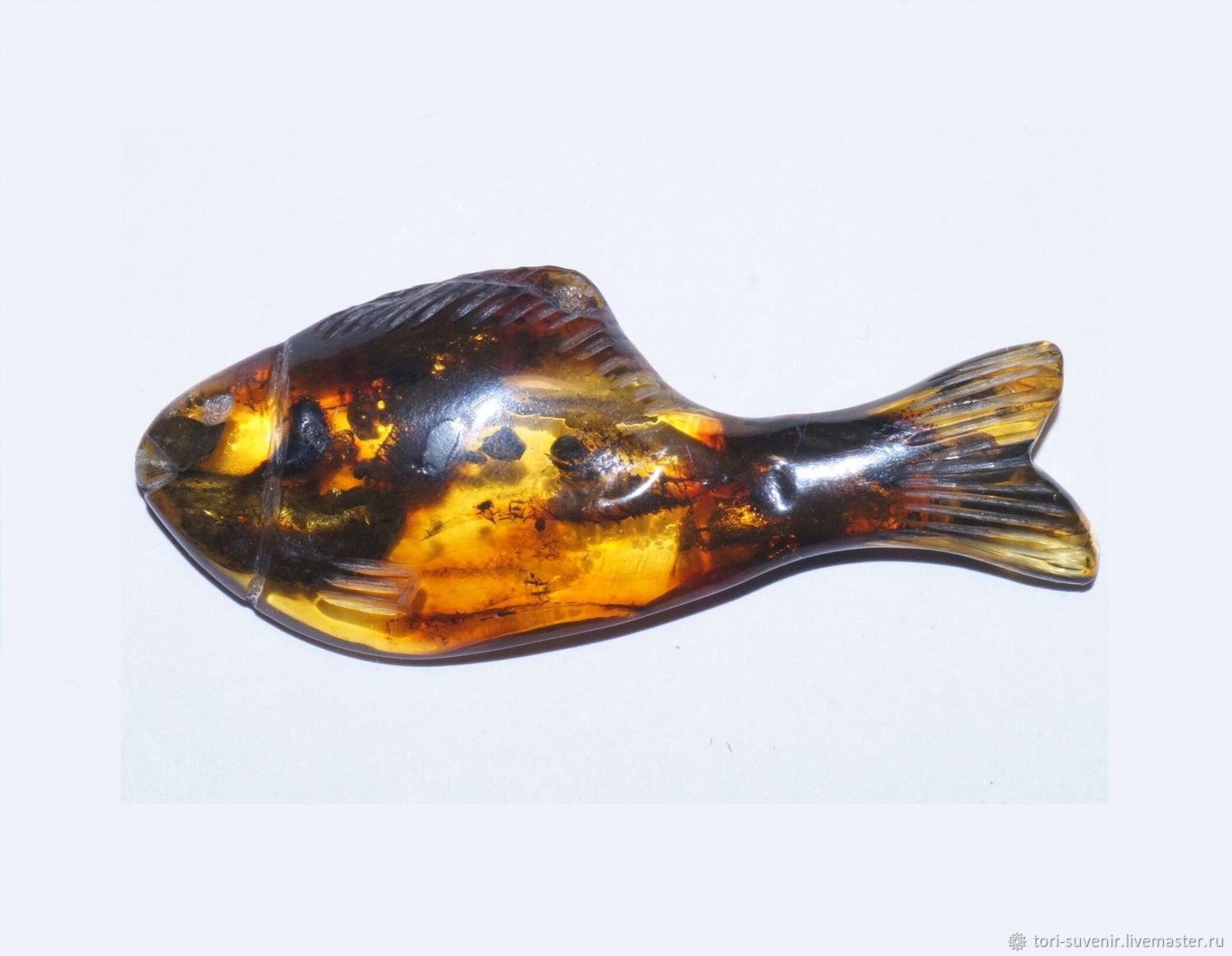 Large collectible stone amber fish, Stones, Belokuriha,  Фото №1
