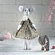 Заказать Мышка с кошечкой игрушка подарок девочке. Candy dolls handmade (Анна) (candy-dolls). Ярмарка Мастеров. . Тильда Зверята Фото №3